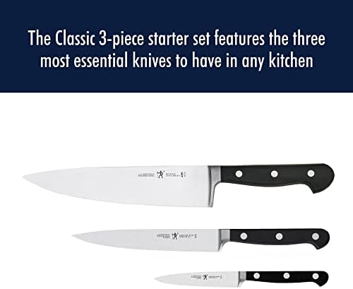 Комплект ножове за начинаещи HENCKELS CLASSIC от 3 на елементи и решаване на Набор от Остри като бръснач, ножове за стек от