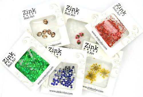 Пайети за дизайн на ноктите, Zink Color Hexagon 3D Розови 100 бр. Декорация за мобилен телефон