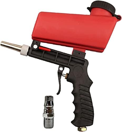 KOAIUS M5RU Пескоструйный пистолет Комплект Червен Регулируема Пескоструйный пистолет 90psi Преносим Пескоструйный апарат Малък