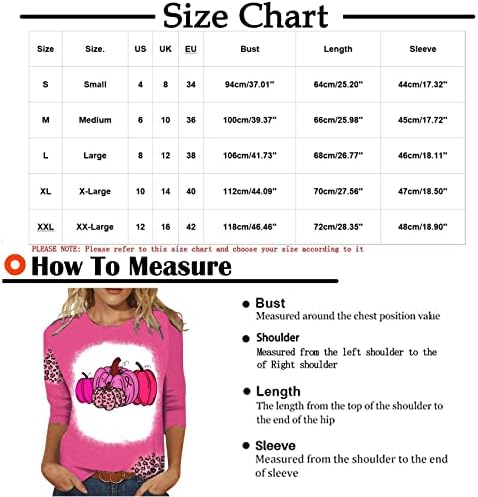 Информираността За Рака на гърдата Женска Риза С 3/4 Ръкав Розова Октомврийската Празнична Облекло 2022 Есен Леопардовая Лента Тиква