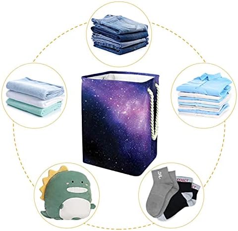 Цветно Нощно Небе Вселената Големи кошове За пране и Чанта За Съхранение на Мръсна Кърпа Кошница с Дръжки Сгъваеми Кутии За Съхранение
