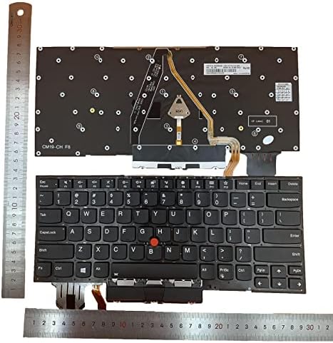 Замяна на лаптопа Siakoocty АМЕРИКАНСКА Подредба с Сочещи клавиатура с подсветка за Lenovo Thinkpad X1 Carbon 7th Gen 2019 X1C 2020