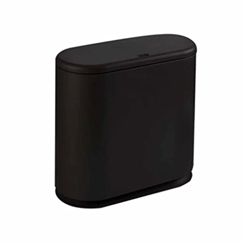 UXZDX Тънката Пластмасова кофа за боклук с панти капак, Бяла кофа за Боклук за баня, дневна, офис и кухня (Цвят: D, размер: 34 * 15,8 * 32
