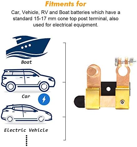 Ножевой Прекъсвач на батерията Горния Стълб Изключване на Батерията за Автоматично Автомобил RV Лодка Камион Превозно Средство