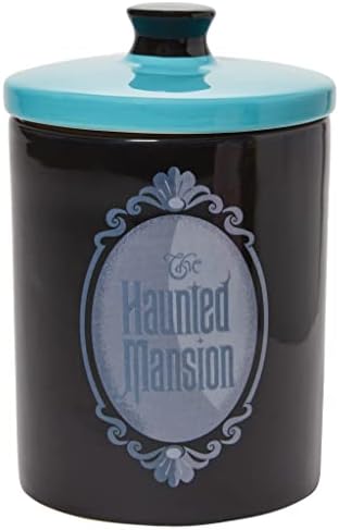 Enesco Disney Ceramics Кутия за бисквити the haunted Mansion, 7.5 инча, многоцветен
