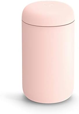 Пътна чаша Сътрудник Carter Everywhere - Чаша за кафе и чай с широко гърло от неръждаема стомана с вакуумна изолация и керамични вътрешната част, топло розово, 16 унции