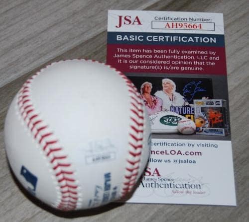 ТАЙЛЪР БЛАК подписа (МИЛУОКИ БРЮЭРЗ) Проспект OML baseball JSA COA AH95664 - Бейзболни топки с автографи