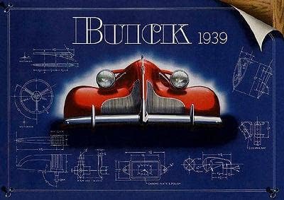 1939 Buick - Рекламен Магнит за реклама