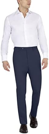 Панталони за мъжки костюм на DKNY, тъмно синьо, Монофонични