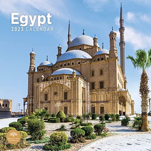 Стенен Календар Египет 2023 година с участието на Ярка Ден, 12x12 Инча, Снимка на Красиво и Живописно място за пътуване в Африка