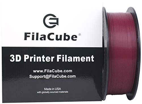 Бордо (Червеникаво-лилаво, тъмно-кафяво-червено, бордо) 1,75 мм PLA Конци за 3D-принтер 1 кг FilaCube PLA 2 Пластмасови ПМС 7421C