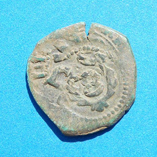 1641 Испания Замък Филип IV и Лъв Колониалната Карибски Пират Ерата на 8 Мараведи Cob Монета Мед Много Добри детайли