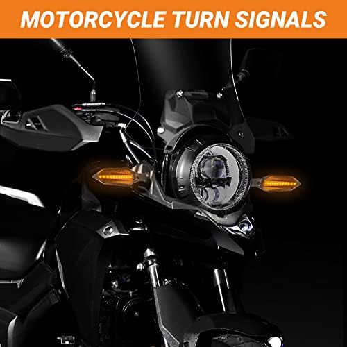 Индикаторные лампи мотоциклет 4шт, Сигналната Лампа за мотор 12V, Двойни Странични Насоки на завоя, 18 светодиода, Супер Ярък Плавен Указател