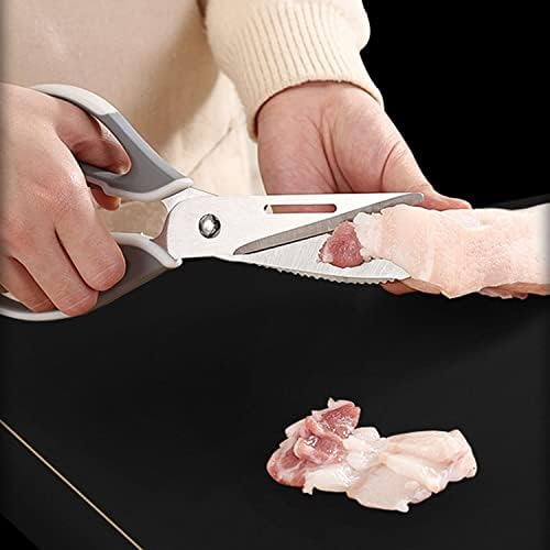 Кухненски ножици SiXi Универсални Ножици за месо, зеленчуци и билки - Остри Хранителни Ножици от неръждаема стомана с Магнитна обвивка,