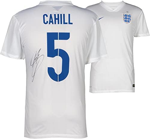 Начало на майк националния отбор на Англия през 2014 година с автограф Гари Кэхилла - ИКОНИ - Футболни фланелки с автографи