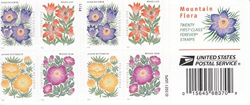 Цвете Планинска флора САЩ Първи клас Завинаги Пощенски марки Празнуват Сватбата за Красота (1 книга от 20)