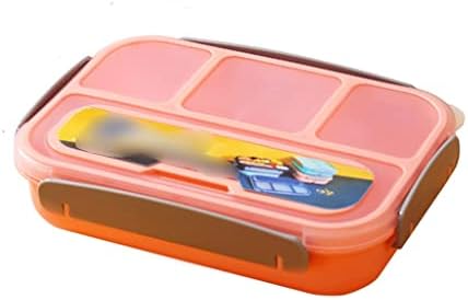GENIGW 1000 мл Bento Box Обяд-апарати за деца, съдове за хранене с 4 отделения, Запечатани кутия за Bento за микровълнова печка (Цвят: черен-Jojo ' s Bizarre Adventure1, размер: 22,5 * 16 * 6 см)