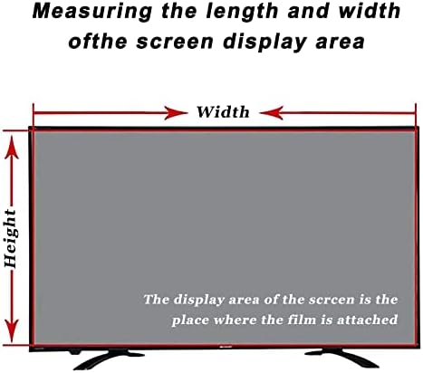 Сверхчистая защитно фолио за екрана на телевизора WSAH 32-75 инча, матово фолио със защитата от радиация/отблясъци/синевы / прах, снимающая