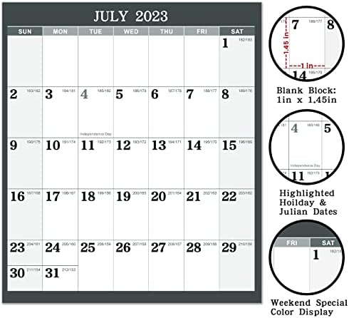 Календар на сухо изтриване 2023-2024 - юли 2023-2024 - юни 2024, Академични Годишен Стенен календар, 2023-2024 Стенен Календар, сухо изтриване