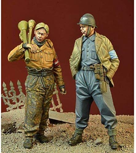 Колекция от модели на войник от смола Goodmoel 1/35 за Противотанкови войник от Втората световна война (2 човека) / Набор от
