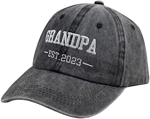 Подаръци за Нови Родители, Шапка Дядо 2023 година на Раждане, Регулируем бейзболна шапка на баба от Памук с Бродерия, Подарък за