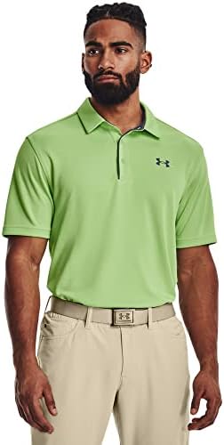 Мъжки топка за голф Under Armour Tech Golf, Polo, (334) Key Lime / Тъмно сиво / Смоляно-сив , 3X-Large Tall