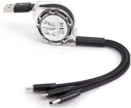 Кабел BoxWave е Съвместим с Cowon Plenue R (кабел от BoxWave) - Минисинхронный, Разтегателен, лаптоп USB-кабел AllCharge за Cowon Plenue