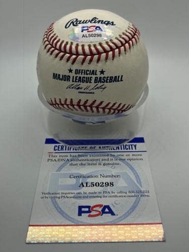 Пийт Роуз Подписа Автограф, Адресованный Тренту, Голям Поклоннику Бейзбол PSA DNA - Бейзболни топки С Автографи