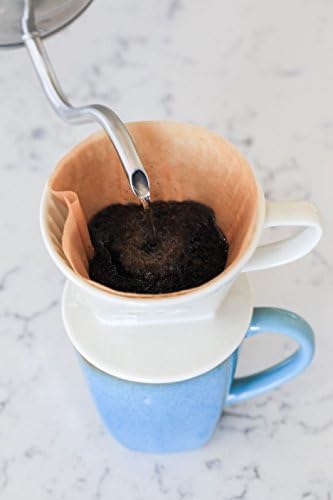 Simply Charmed Pour Over Coffee Dripper - Керамични кафе в една чаша с 40 филтри Melitta