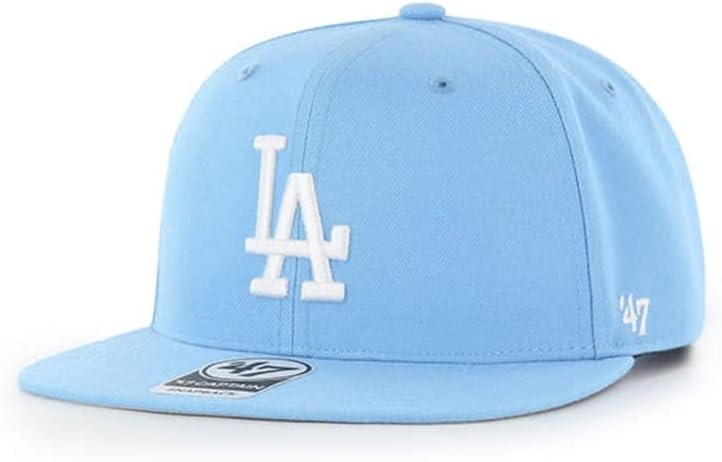 47 Лос Анджелис Доджърс Мъжки Дамски бейзболна шапка No Shot Captain с Регулируема облегалка Columbia Син цвят с Бяло лого