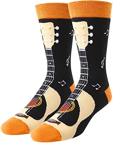 HAPPYPOP Забавни Чорапи Музикални Чорапи за Мъже, Нестандартен Подарък За Любителите на Музиката Подаръци за Мъже