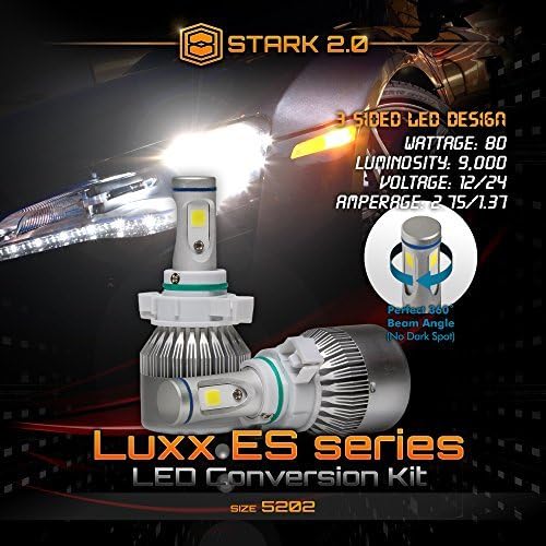 Stark 2.0 Luxx ES Series 80 W 9000ЛМ Универсален 360 ° led комплект за преобразуване на КОЧАН-Flip Чип в студено Бяло 6000 К 6