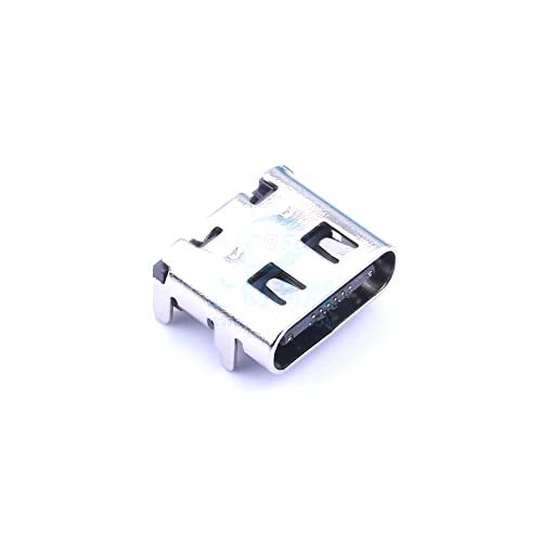 10 Бр. Такса тип C16Pin, Четырехконтактная Вставная такса с двойно натискане на осколочную обвивка, Четырехконтактный вставной терминал, Позлатен USB-конектор SMD Type-C TYPE-6
