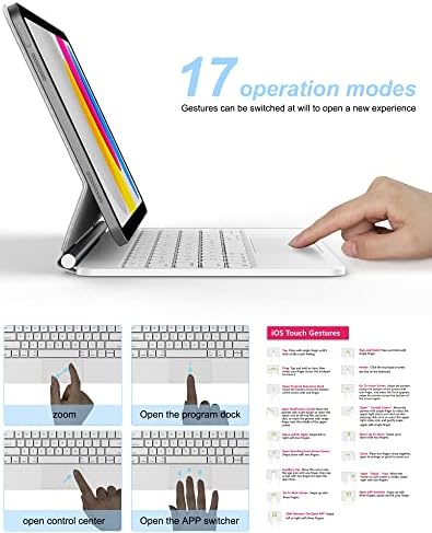 Калъф за магнитна клавиатура DBFNIA, съвместим с iPad на 10-то поколение 2022, [Проста бърза настройка] [Интелектуално пробуждане]