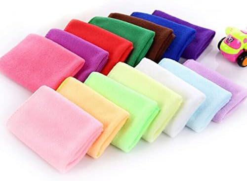 FAVOMOTO 50 бр. кърпи, салфетки, впитывающая сушене, миене на съдове, махровая цветна, квадратна кърпа, кухненски памук, микрофибър