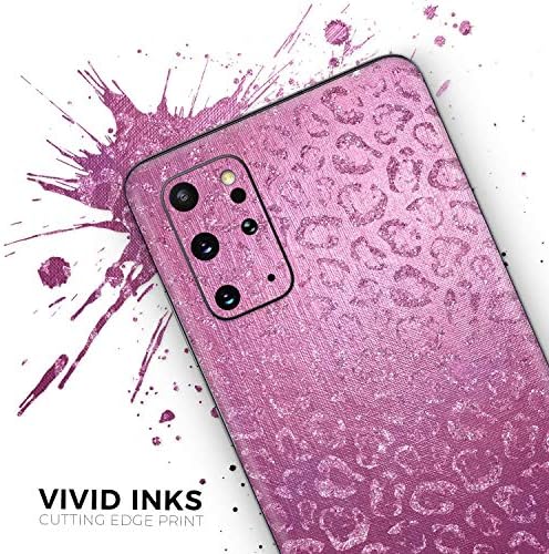 Дизайн Skinz Яркото розово защитно vinyl стикер с принтом леопард, увита кожата, която е съвместима с Samsung Galaxy S20 (покритие на екрана