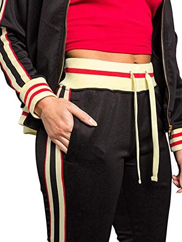 Женски спортен костюм Victorious от 2 теми - Блузи с дълъг ръкав, спортни панталони