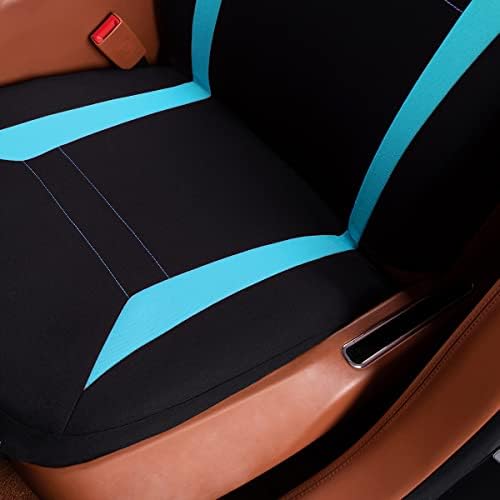 Калъфи за автомобилни седалки от Летящи Banner, протектори, Пълен комплект, в два цвята Заден конектор benc (Мятно-син, пълен комплект