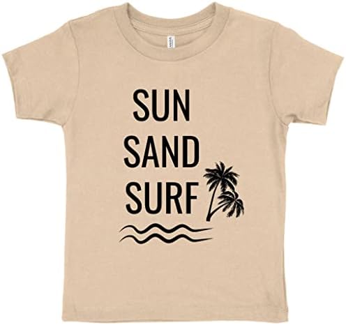 Тениска за деца Sun, Sand Surf - Плажната Детска тениска - Лятна тениска за деца