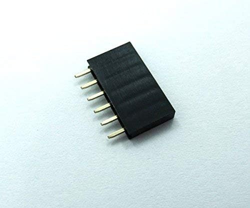 ucomshop 6Pin 2.54 мм Штабелируемые Къси Крака Женски Колектор За Arduino Shield Опаковка от 10