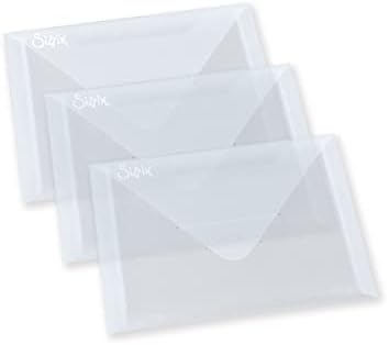 Пластмасови пликове Sizzix размер 6,875 на 5 см, 3 броя в опаковка