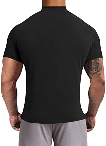 Мъжки Ризи, Пуловери с имитация на Turtlenecks и дълъг Ръкав, Спортна Риза За мускули, Топлинна Топ