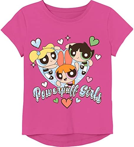 Страхотна Детска тениска с къси ръкави за момичета-черешов Цвят, Bubbles, Buttercup