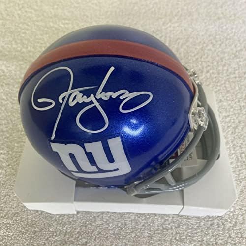 Мини-каска NFL New York Giants с автограф Лорънс Тейлър и удостоверяване JSA