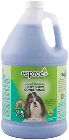 ES Silky Климатик за изложбени кучета, за да се грижа за домашни любимци за къпане, естествен овлажняващ блясък, за галон