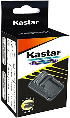 Замяна на батерията Kastar 2-Pack SLB-10A и стена зарядно устройство ac адаптер за Samsung WB1100F, WB2100, ES50, ES55, ES60,