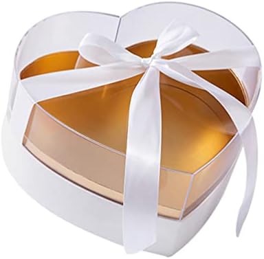 Кутия за съхранение във форма на Сърце, Кутия във формата на Цвете Подарък Кутия във формата на Сърце Акрилна Опаковъчна Кутия