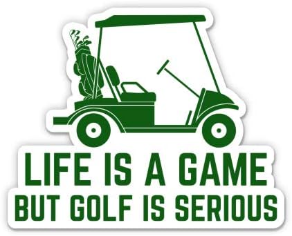 Golf hotel is Serious Смешни - Vinyl стикер 3 - за автомобил, лаптоп, Бутилки за вода, Телефон - Водоустойчив стикер