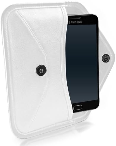 Калъф BoxWave, който е Съвместим с Samsung Galaxy K Zoom (Case by BoxWave) - Луксозни Кожена чанта-месинджър, дизайн своята