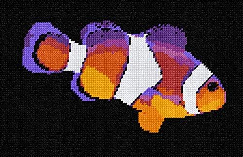 комплект за бродиране pepita: Риба-клоун отблизо, 10 x 6